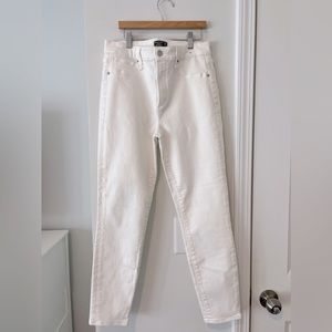 Abercrombie white skinny jeans